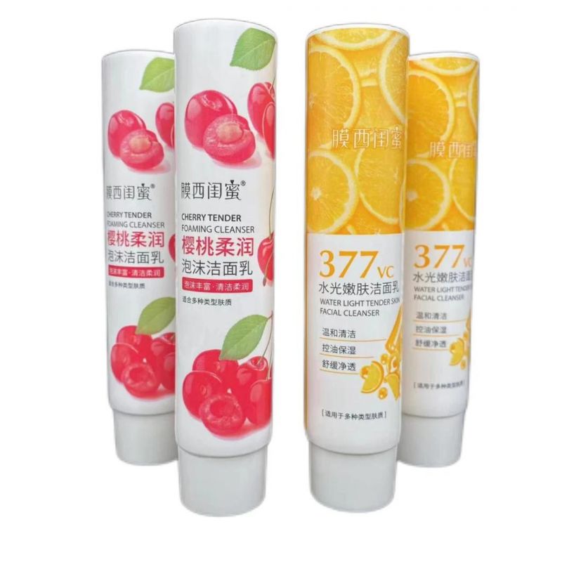 Matte White Customized Logo Printing Sugarcane Cosmetic Tubes for Personal Care