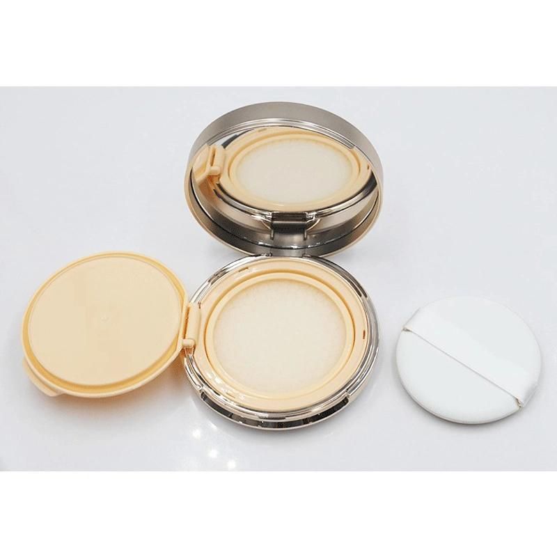 Hot Sale Bb Air Cushion Case Gold Round Air Cushion Foundation Case Cushion Foundation Packaging Case Bb Cream Container