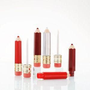 Pencil Shape Special Spot Small Lip Gloss Tube Package ABS Plastic Transparent Lip Balm Tube Cosmetic Makeup Lipstick Tube