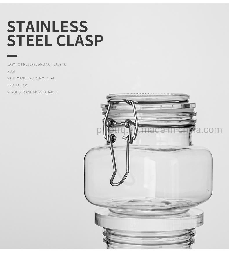 500g 18oz Pet Plastic Food Storage Honey Bottles with Vacuum Seal