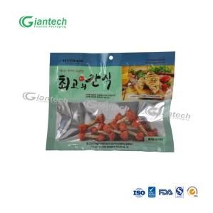 Food Grade Packaging Custom Sizes Three Side Seal Bag for Pet Food Fish with Open Window