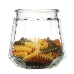 Container Various Capacity Storage Octagonal Glassware Customize Glass Jars Food Suppliers