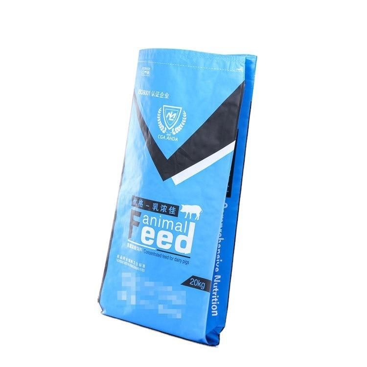 BOPP Laminated PP Woven Duck Feed Sacks Packaging Empty Feed Bags for Sale