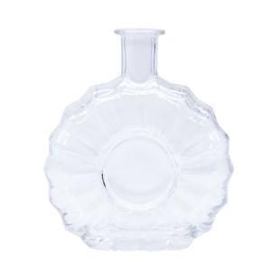 750ml Flint Diamond Glass Wine Bottle Wine Liquor Bottle Glass Brandy Bottle with Lid.