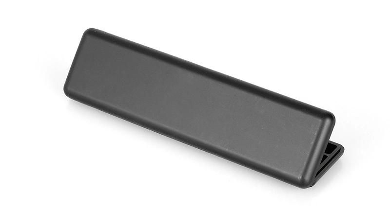Empty 10 Hole Black Plastic Eye Shadow Palette with Brush Cosmetic Packaging with Mirror
