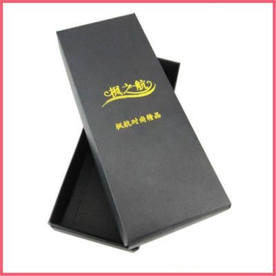 Custom Printed Cardboard Paper Packaging Black Paper Box with Window Manufacturer Supplier Factory
