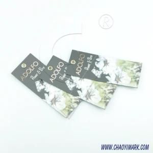 Good Price High Quality Customized Paper Hangtag, Fabric Hangtag for Garment and Cap