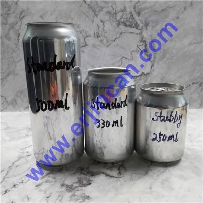 Sleek 355ml Beer Can and 12oz Beverage Tin Can From Erjin China