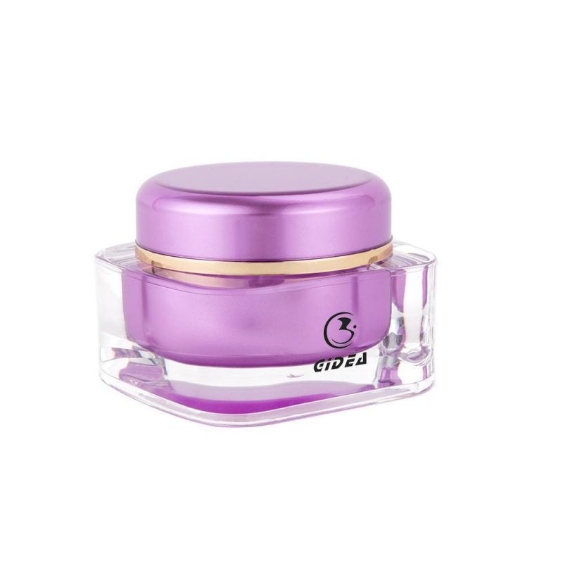 15g 30g 50g Purple Square Cream Cosmetic Jar Container