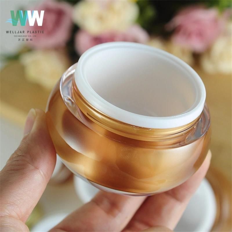 15ml Acrylic Cosmetic Packaging Container Empty Plastic Double Wall Jar