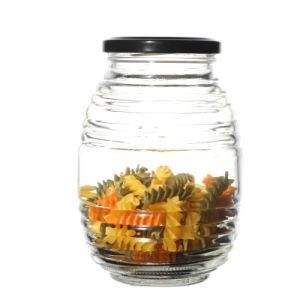 Factory Direct Sale Container for Kitchenware Storage Honey Jar Glass Wholesale