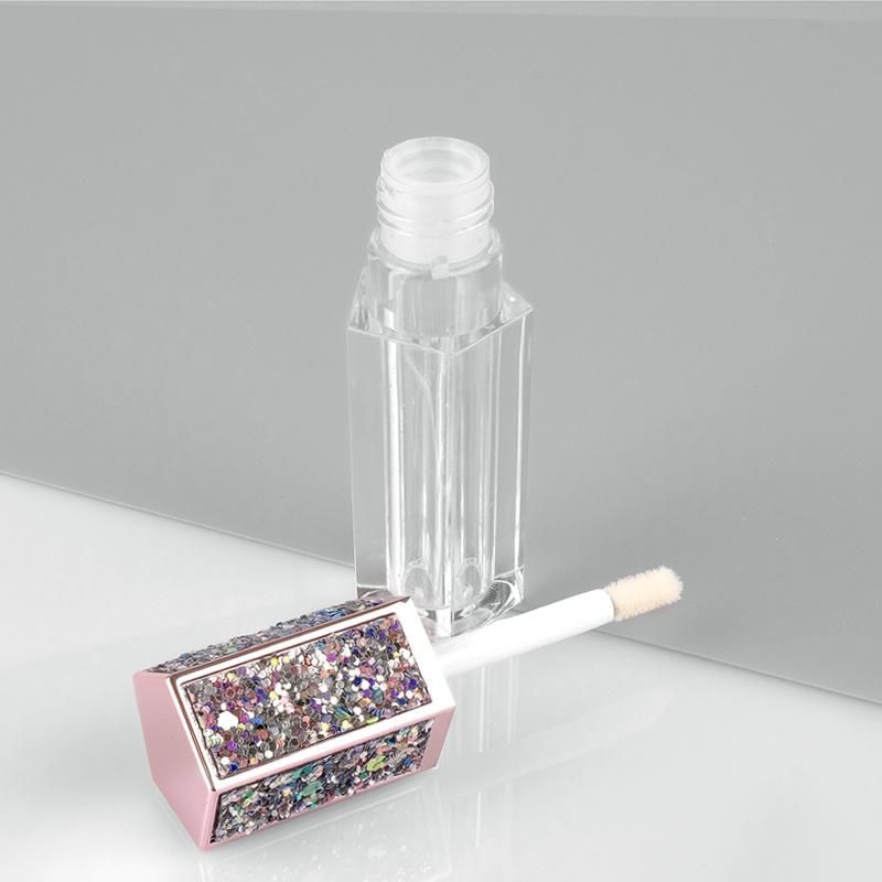 Wholesale Empty Lipgloss Tube Packaging Rose Gold Silver Cosmetic Containers Lip Gloss Containers Tube