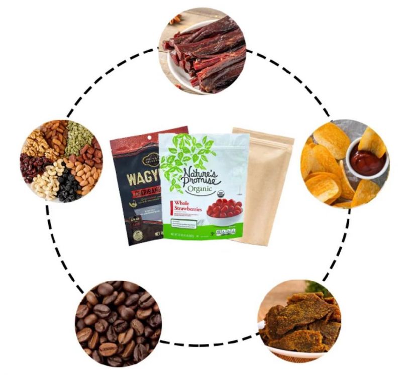 Custom Beef Jerky Packaging Bags Stand up Bag Zip Lock Bag