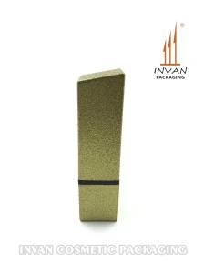 Luxury Glittery Gold Special Surface Treatment Magnetic Lipstick Tube Makeup Containers