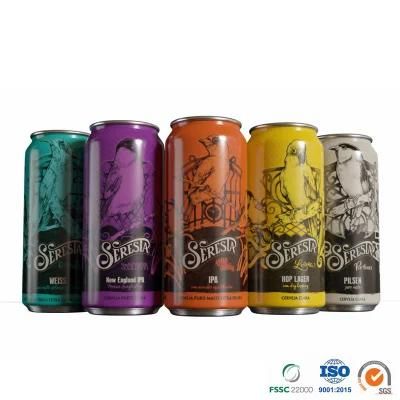 Professional Manufacturer Juice Customized Printed or Blank Epoxy or Bpani Lining Standard 500ml Aluminum Can