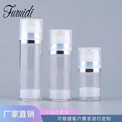 Airless Cosmetic Bottle Round Shape 120ml with Pump
