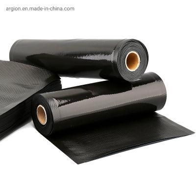 BPA-Free Black-Black Embossed Vacuum Packaging Bags Roll with FDA Certificate