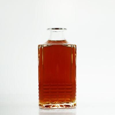 Factory Price Round Glass Jar Vodka Glass Bottlle