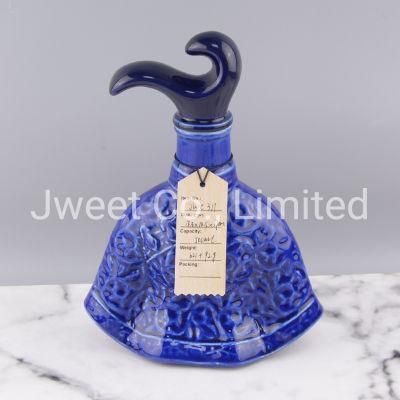 Food Grade Paint Color Vodka Bottle Ceramic Liquor Vodka Bottle