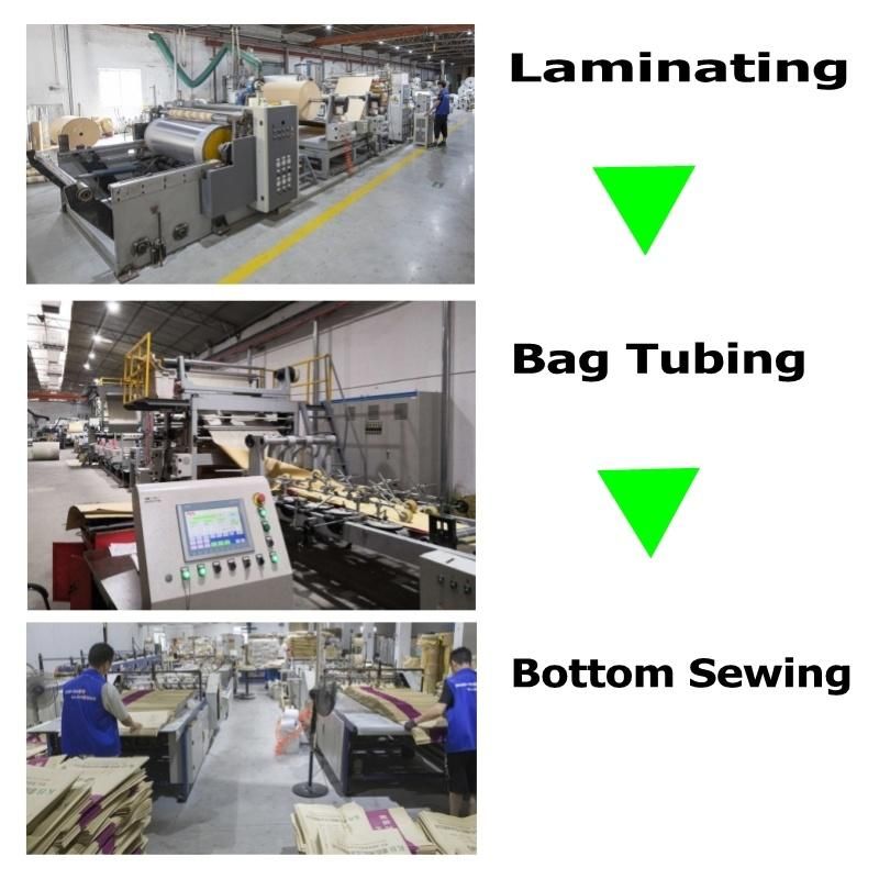 FDA Custom Printing Personalized Kraft Paper Plastic Compound Bags Manufacturer