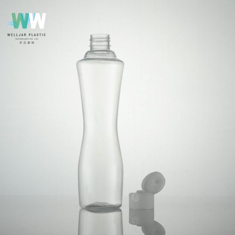 230ml Plastic Pet Slim Empty Bottle with Flip Cap