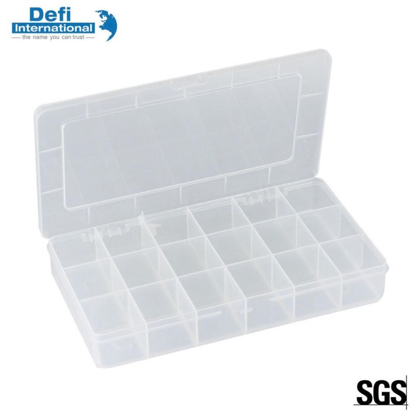 Adjustable Plastic 18 Compartment Organizer Box