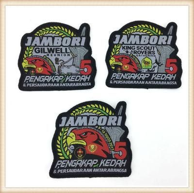 Customized Kb Patches Woven Label for Clothing