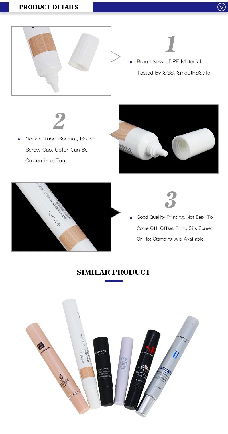 Portable Make up Concealer Packaging Tube 20g Squeezing Soft Tubes