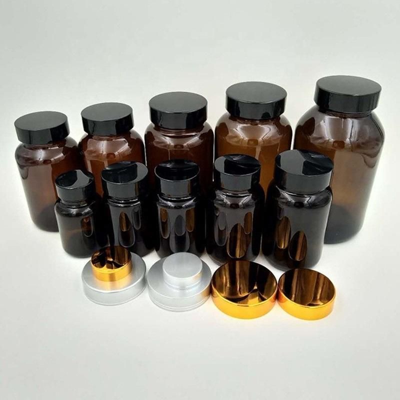 60cc 75ml 100ml 120ml 150ml 200ml 250ml 300ml 400ml 500ml Glass Pharmaceutical Bottles Pill Capsules Health Care Medicine Bottle