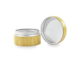 Cosmetic Bamboo Aluminum Jars
