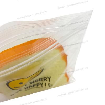 Factory Price Disposable Custom Grip Seal Plastic Double Zipper Freezer Bags Food Storage PE Ziplock Bag