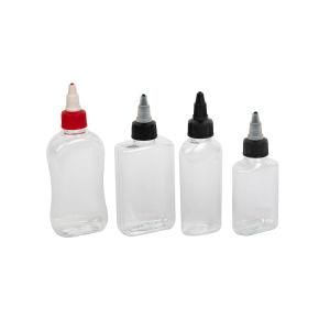 60ml Flat Bottle Pet Bottle Make-up Glue Adhesive Plastic Bottle Screw Cap