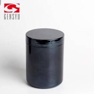 650ml HDPE Food Grade Plastic Black Chromed Jar for Nutrition Powder
