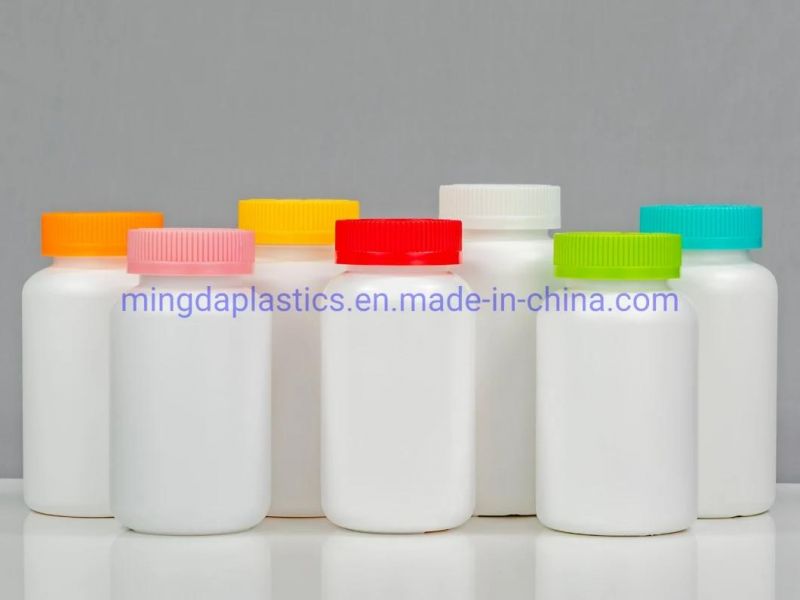 200ml Small Sloping Shoulder Plastic Medicine Packaging Round Bottle HDPE