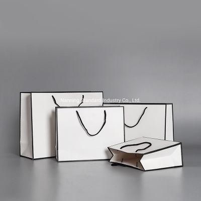 Custom Luxury Fancy Paper Carrier Bags Bolsas Packaging Bag Foldable Kraft Paper Shopping Bag with Ribbon Handle