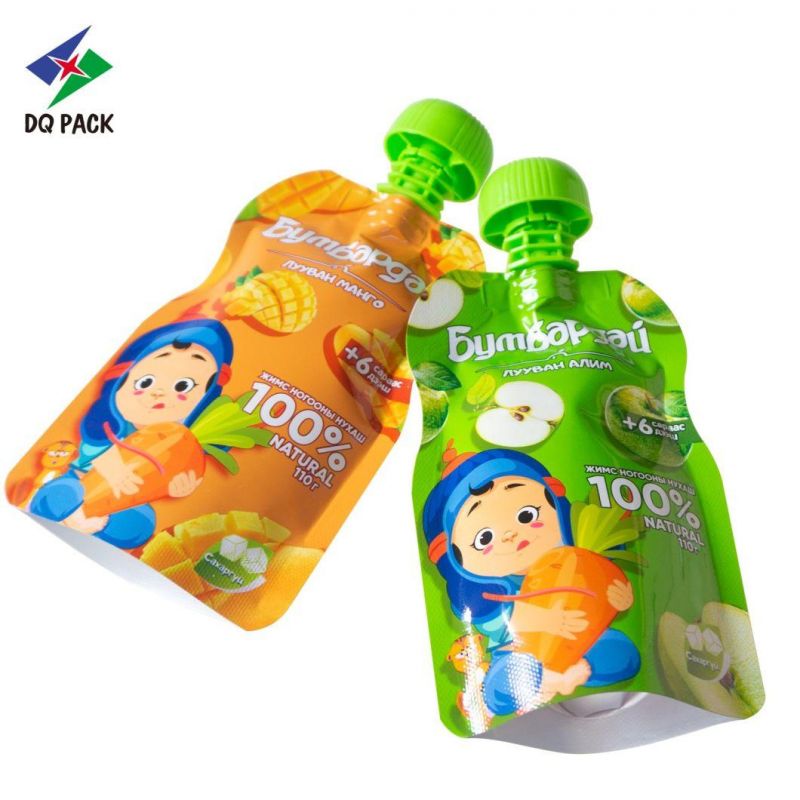 Spout Pouch Ice Cream Packaging Pouch Doypack Stand up Spout Pouch Juice Packing