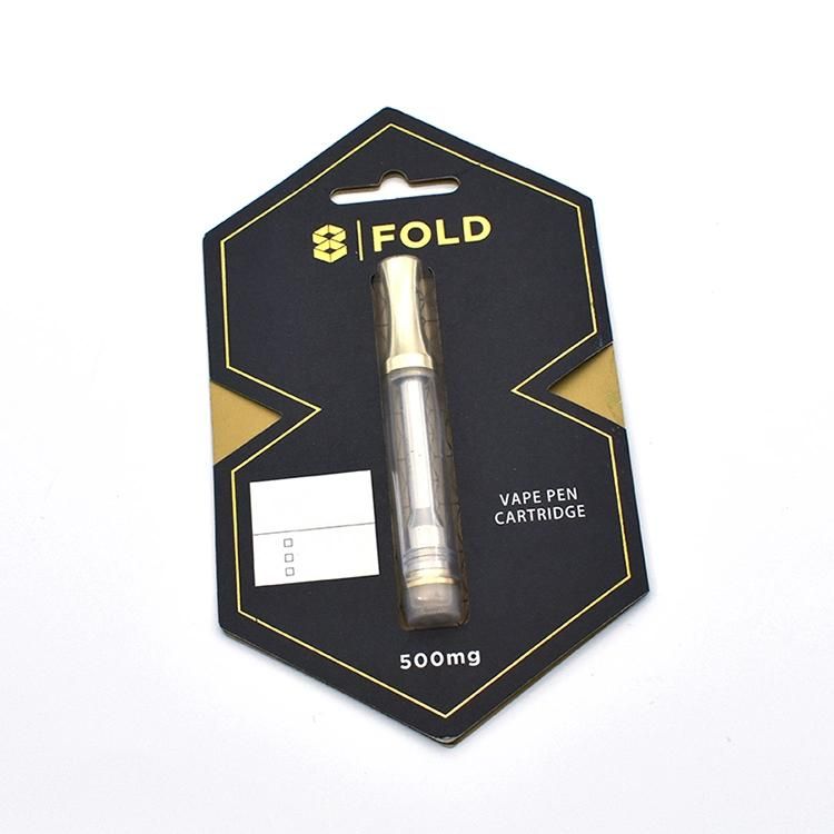 Customized 0.5/1ml Cartridge Vape Pen Clamshell Blister Packaging