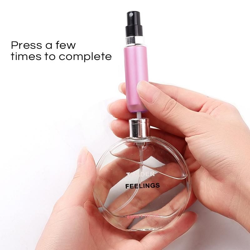 5ml Mini Aluminum Spray Perfume Bottle Cosmetic Packaging Aluminum Atomizer