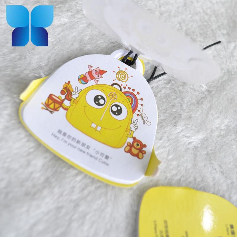 Wax String Folding Swing Tag for Children′s Schoolbag