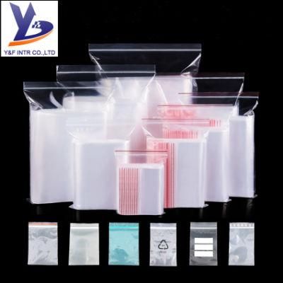 LDPE Clear Zip Bags Transparent Ziplock Bags Ziplock Pouch with SGS Testing