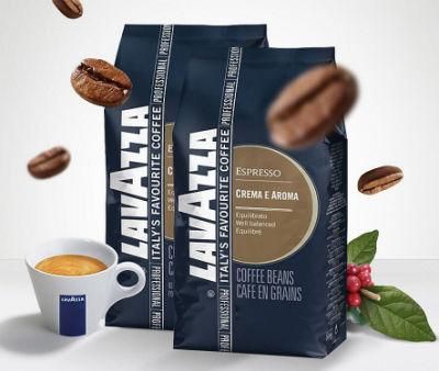 Custom Print Heat Seal Zipper Cafe Packing Aluminum Foil Flat Bottom Pouch 250g 8oz 340g12oz Coffee Packaging Bags