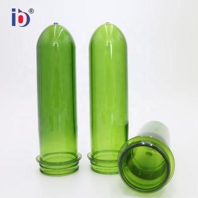 Kaixin 39mm Transparent Green Preforms Plastic Oil Bottle Pet Preform