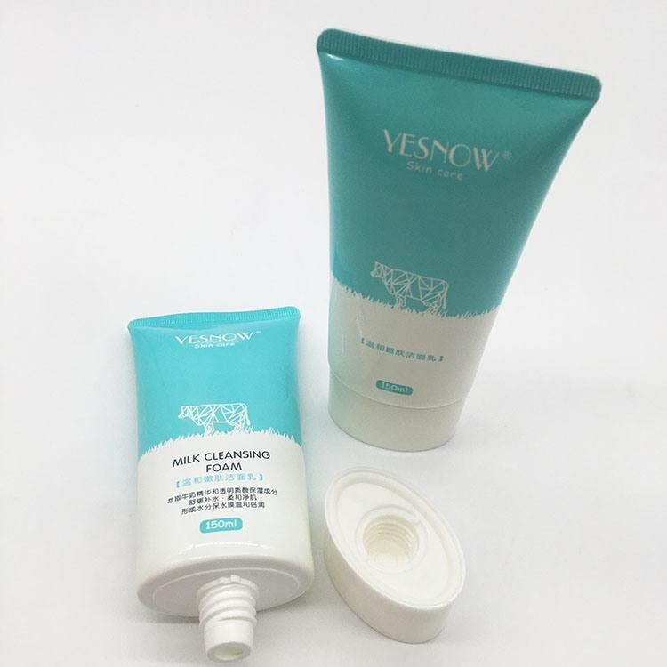 Skin Care Tube Flat Oval Tubes Plastic Bb Cream Tube