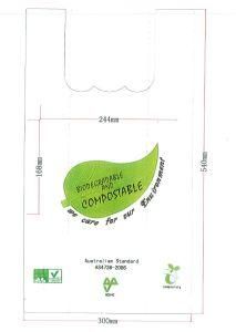 En13432 and Bpi Certified Environmental Fully Biodegradable Bag Compostable Bag Compostable Kitchen Waste Bag