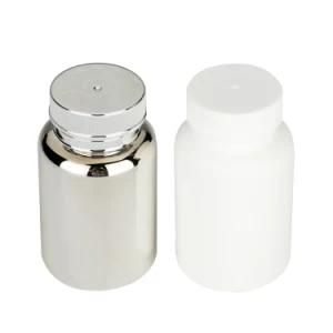 Empty Square HDPE Plastic Health Care Pill Bottle with Screw Cap
