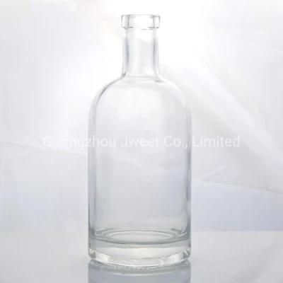 Wholesale Round Vodka Glass Bottle 750ml