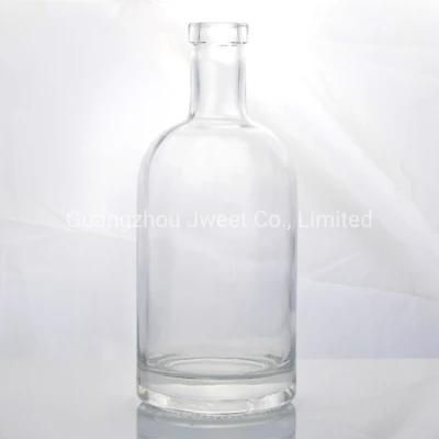 Wholesale Round Vodka Glass Bottle 750ml