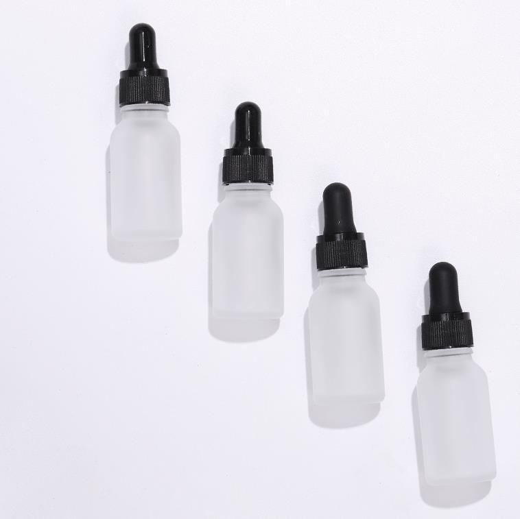 50ml 100ml Transparent Frosted Refined Oil Dropper Bottle Cosmetic Bottle Glass Bottle