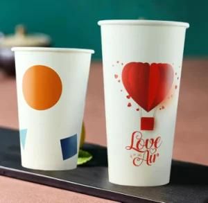 Disposable Custom Logo Printed Single Wall Paper Cup for Hot Drink Coffee Packaging