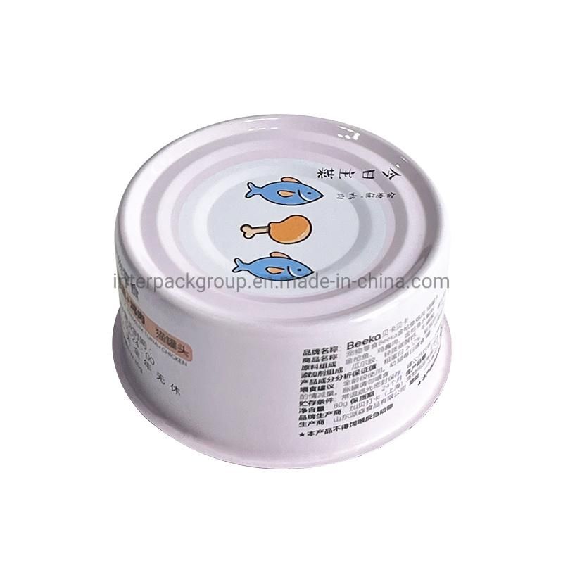 634# Pet Food Tin Can Little Empty Metal Box Fish Can for Pet